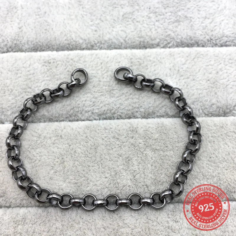 925 Sterling Silver Gemstone Bear Bracelet
