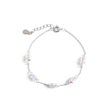 925 Sterling Silver Gemstone Bear Bracelet