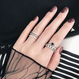 Anillo de oso de plata esterlina 925 JZ126