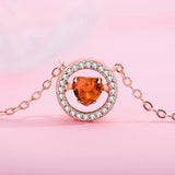 TS-XL006 Spanish Bear Gemstone Pendant Necklace Sterling Silver