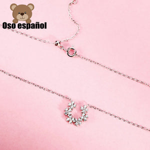 High Spanish Bear Gemstone Pendant Necklace for Women