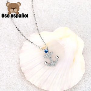 TS-XL016 Spanish Bear Gemstone Pendant Necklace Sterling Silver