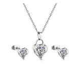 TS1 Pendant Stainless Steel Necklace Zircon Clavicle Chain
