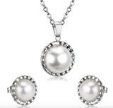 TS2 Roman Style Ring Earrings Bracelet Necklace Set Jewelry