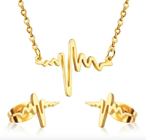 TS2 Star Earrings Ring Bracelet Necklace Set