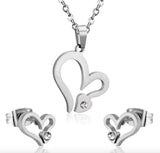 TS2 Star Earrings Ring Bracelet Necklace Set