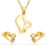 TS2 Star Earrings Ring Bracelet Necklace Set