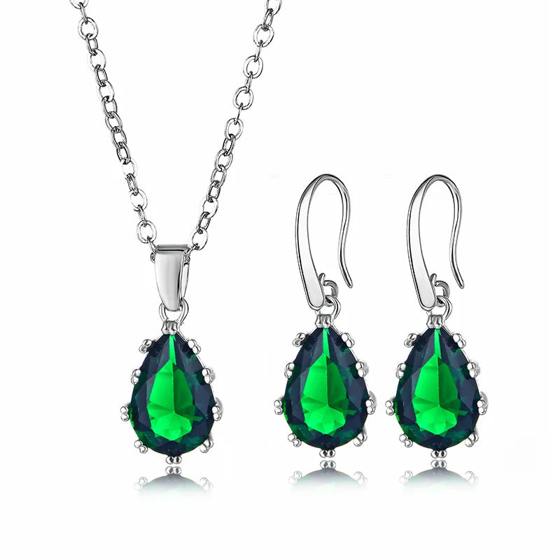 TS3 Silver Jewelry Sets Sky Snowflake Wedding Fine Jewelry Rose Plating