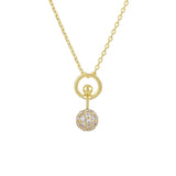 TS4 Steel Shell Pendant Chain Necklace Coarse Jewelry 18K Plated