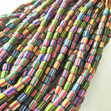 Nepal Hand Colorful Safron Lampwork Beads Strand Necklace