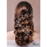 Rhinestone Pearl Headband Wedding Bridal Hair Chain Tiara