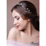 Rhinestone Pearl Headband Wedding Bridal Hair Chain Tiara