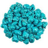 Green Howlite Turquoise Irregular Crushed Stones for Healing Chakra Balancing
