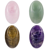 1.5 inch Natural Hand Carved Thumb Worry Stone Healing Crystal