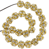 10mm Mixed Rhinestone Spacer Beads Jewelry Making