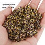 10mm Mixed Rhinestone Spacer Beads Jewelry Making
