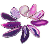 10Pc Irregular Polished Agate Light Table Slices Crystal Geode Stones