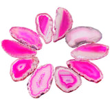 10Pc Irregular Polished Agate Light Table Slices Crystal Geode Stones