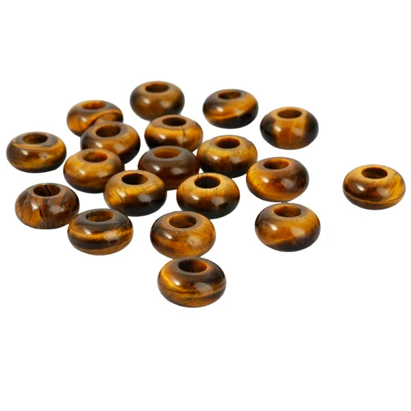Big Hole Stone Rondelle Loose Beads for European Charm Bracelet