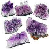 Natural Amethyst Quartz Crystal Cluster Geode Druzy Specimen for Reiki Healing