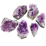 Natural Amethyst Quartz Crystal Cluster Geode Druzy Specimen for Reiki Healing