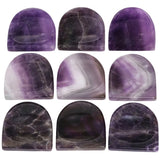 Thumb Stone Semicircle Reiki Healing Crystal Balancing Pocket Palm