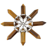 Hexagonal Prism Gemstone Crystal Point Chakra Pendant Lot (5Pc)