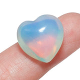 5Pc Mini Puff Heart LOVE Crystal Healing Reiki Palm Stone