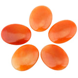 Red Aventurine Oval Worry Stones Healing Crystal Chakra Reiki Balancing
