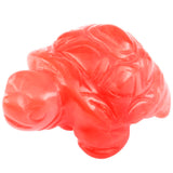 Cherry Quartz Turtle Tortoise Pocket Statue Amulet Fengshui