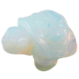 Opalite Stone Turtle Tortoise Pocket Statue Figurines Bookend Amulet Fengshui