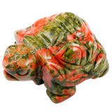 1Pair Unakite Stone Turtle Tortoise Pocket Statue Figurines