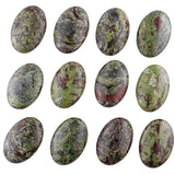 Natural Dragon Bloodstone Oval Palm Stone Healing Crystal