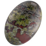 Natural Dragon Bloodstone Oval Palm Stone Healing Crystal