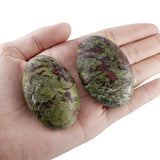 Natural Dragon Bloodstone Oval Palm Stone Healing Crystal