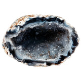 Natural Geode Half Agate Druzy Quartz Specimen for Crystal Reiki