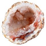 Natural Geode Half Agate Druzy Quartz Specimen for Crystal Reiki