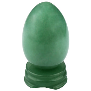Green Aventurine Egg Sphere & Stand Healing Crystal Chakra Balancing