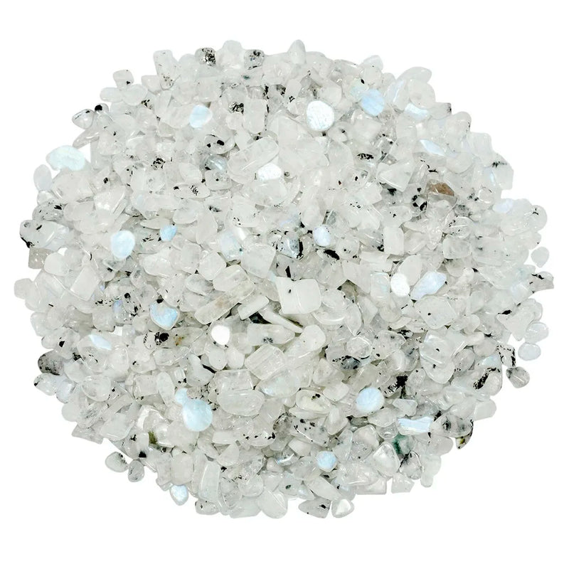 Moon Stone Tumbled Chips Stone Crushed Crystal Quartz Jewelry Decoration