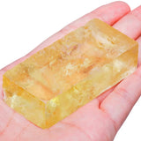 Natural Yellow Calcite Crystal Rough Stones for Tumbling, Cabbing