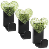 Heart Decorative Chip Stones Wall Hooks, Chakra Crystal Hanger