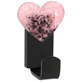 Heart Decorative Chip Stones Wall Hooks, Chakra Crystal Hanger