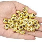 20pcs Hematite Big Hole Spacer Beads for Jewelry Making