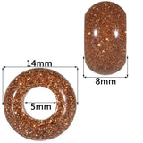 20pcs Natural Crystal Stone Beads 14x8mm Loose Spacer for Jewelry Making