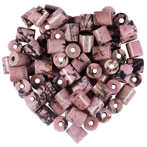 20pcs Natural Crystal Stone Beads Cylindrical Spacer Bead Jewelry Making DIY