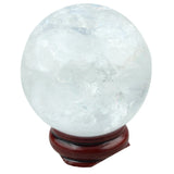 Natural Rock Quartz Sphere Healing Crystal Stone Ball