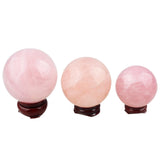 Natural Rock Quartz Sphere Healing Crystal Stone Ball