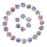 50Pcs 10mm Crystal Rhinestone Spacer Ball Beads for Jewelry Making