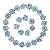 50Pcs 10mm Crystal Rhinestone Spacer Ball Beads for Jewelry Making