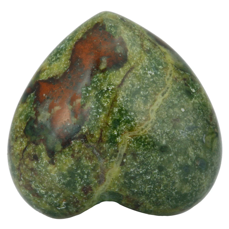 5pcs Dragon Bloodstone Love Heart Stone Crafts DIY Room Decor